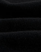 wax london men's Sasso Coat Black Wool