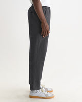 TYNE TROUSER DOUBLE FACE STRIPE DARK NAVY / ECRU