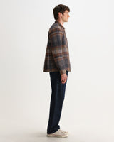 WHITING OVERSHIRT ARI WOOL BLEND CHECK OATMEAL / MULTI