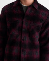 WHITING OVERSHIRT ELM WOOL BLEND CHECK RED / BLACK