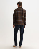 WHITING OVERSHIRT MOON CHECK BROWN / BLUE