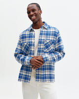Whiting - Blue And Ecru Oran Check Overshirt