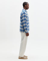 Whiting - Blue And Ecru Oran Check Overshirt
