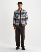 WHITING OVERSHIRT SERENE CHECK BLUE / ECRU