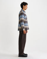 WHITING OVERSHIRT SERENE CHECK BLUE / ECRU