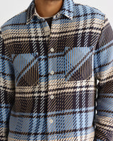 WHITING OVERSHIRT SERENE CHECK BLUE / ECRU