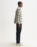 WHITING OVERSHIRT ASH WOOL BLEND CHECK ECRU / GREY