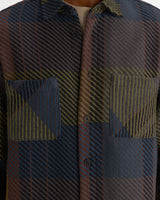 WHITING OVERSHIRT TEMPO CHECK GREEN / BROWN