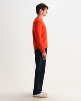 Wilde - Orange Fluffy Wool Crewneck