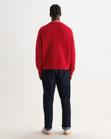 WILDE CREW FLUFFY WOOL BLEND RED