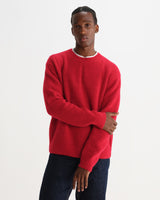 WILDE CREW FLUFFY WOOL BLEND RED
