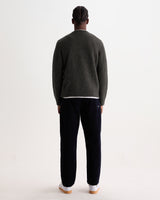 WILDE CREW FLUFFY WOOL BLEND CHARCOAL