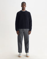 WILDE CREW FLUFFY WOOL BLEND NAVY