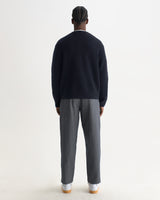 WILDE CREW FLUFFY WOOL BLEND NAVY