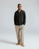 Corey - Black Dobby Check Cotton Shirt