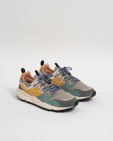 Flower Mountain - Grey Green Suede And Nylon Yamano 3 Trainers