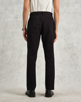 wax london men's Alp - Black Seersucker Trousers