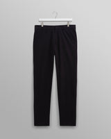wax london men's Alp - Black Seersucker Trousers