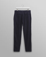 wax london men's Alp - Midnight Navy Linen Trousers