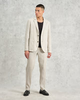 wax london men's Alp - Natural Linen Trousers
