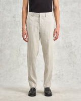 wax london men's Alp - Natural Linen Trousers