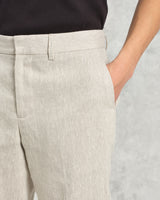 wax london men's Alp - Natural Linen Trousers