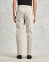 wax london men's Alp - Natural Linen Trousers