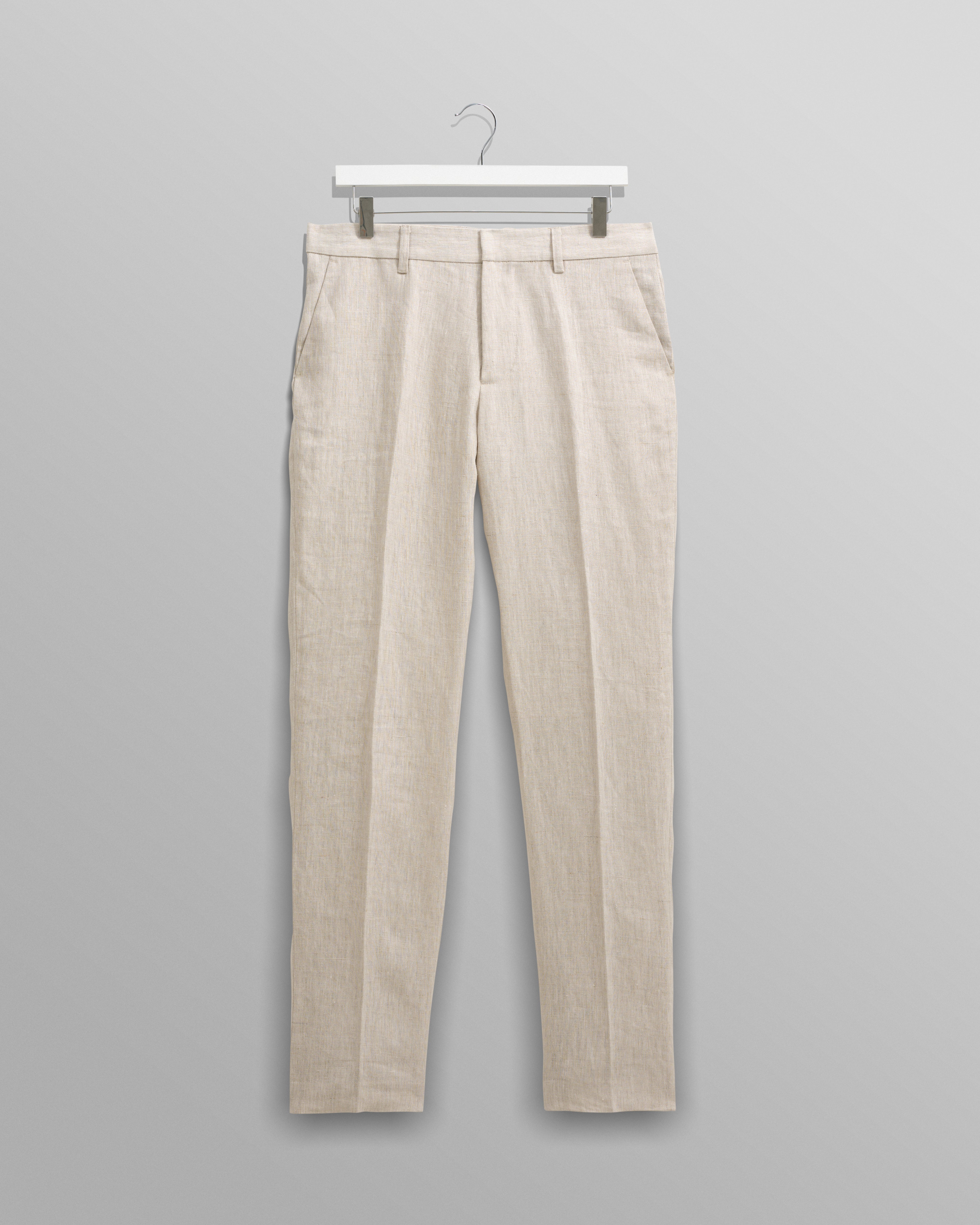 wax london men's Alp - Natural Linen Trousers