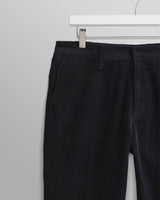 wax london men's Alp - Navy Corduroy Trousers