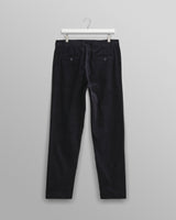 wax london men's Alp - Navy Corduroy Trousers
