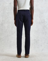 wax london men's Alp - Navy Seersucker Trousers