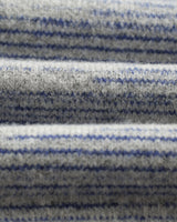 wax london men's Alpha - Grey And Blue Space Dye Zip Polo