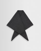 wax london men's Arnold - Charcoal Knitted Rib Scarf
