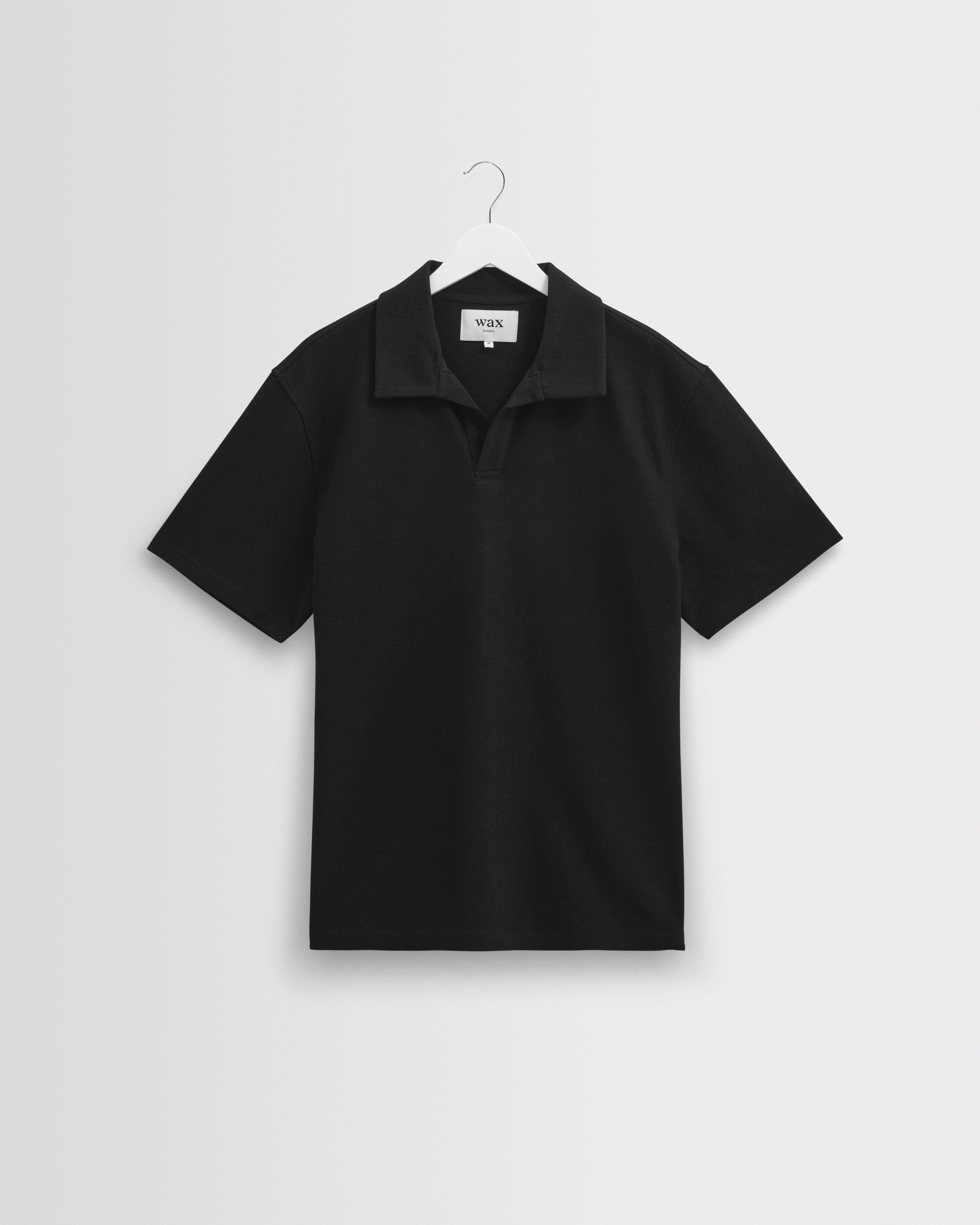 トップス BATONER OX SUMMER KNIT POLO S/S Black Men's BATONER” OX SUMMER KNIT POLO S/S” | Lapel online store
