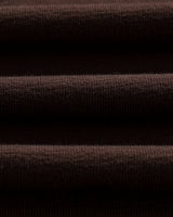 wax london men's Atwood - Dark Brown Textured Organic Cotton Polo Shirt