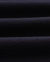 wax london men's Atwood - Navy Textured Organic Cotton Polo Shirt