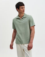 Atwood - Sage Textured Organic Cotton Polo Shirt