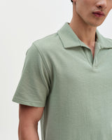 Atwood - Sage Textured Organic Cotton Polo Shirt