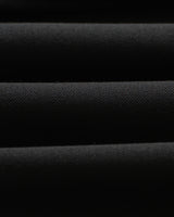 wax london men's Aubyn - Black Wool Blend Twill Pleated Trousers