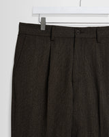 wax london men's Aubyn - Brown Two Tone Wool Blend Trouser
