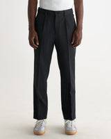 wax london men's Aubyn - Charcoal Two Tone Wool Blend Trouser