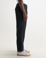 wax london men's Aubyn - Charcoal Two Tone Wool Blend Trouser