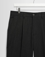 wax london men's Aubyn - Charcoal Two Tone Wool Blend Trouser
