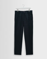 wax london men's Aubyn - Navy Linen Loose Fit Trousers