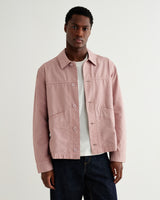 wax london men's Barton - Dusty Pink Organic Cotton Ripstop Jacket