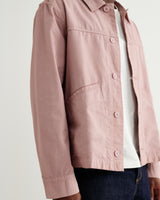 wax london men's Barton - Dusty Pink Organic Cotton Ripstop Jacket