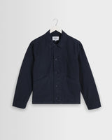 wax london men's Barton - Navy Organic Cotton Ripstop Jacket
