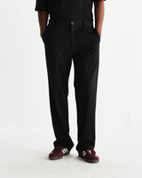 wax london men's Bayham - Black Viscose Trousers