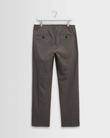 wax london men's Bayham - Brown Micro Puppytooth Trousers