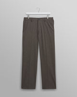 wax london men's Bayham - Brown Micro Puppytooth Trousers